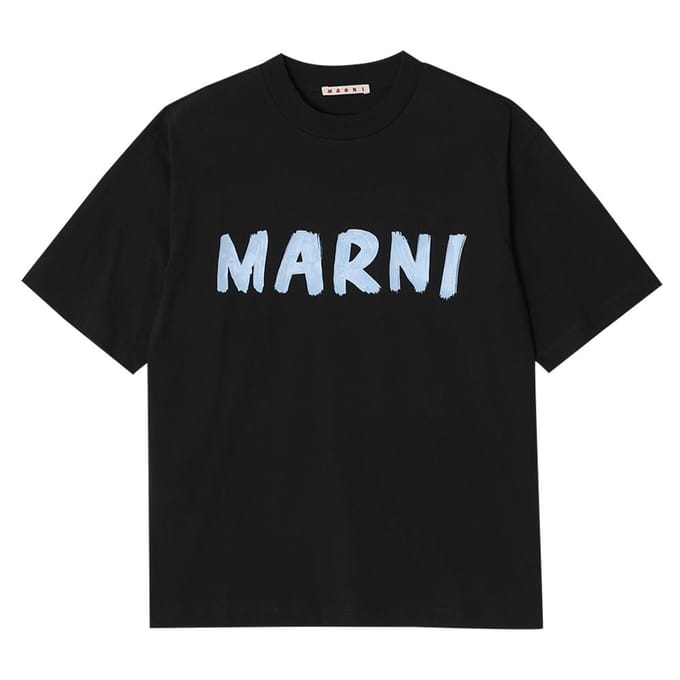 Marni Thjet49eph UScS11 L2n99 Logo Dames S Korte Mouw T-shirt THJET49EPH USCS11 L2N99 (40) white