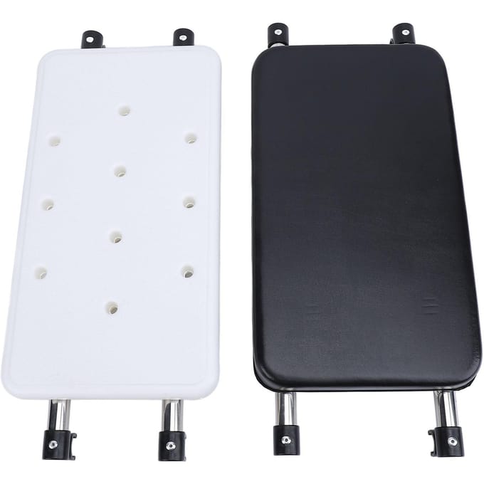 2 Stuks Rollator Zitting Set Sterk Draagvermogen Zwart Zacht Gevoerd Rustzitting en Wit Snel Afvoerend Bad gray
