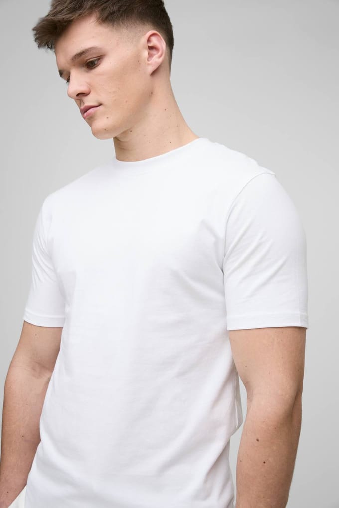 Tall Essential Muscle Fit T-Shirt | White | Size 2XL