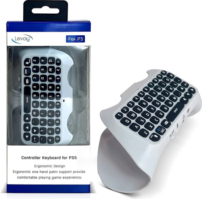 toetsenbord geschikt voor PS5 - keyboard voor playstation 5 - wit