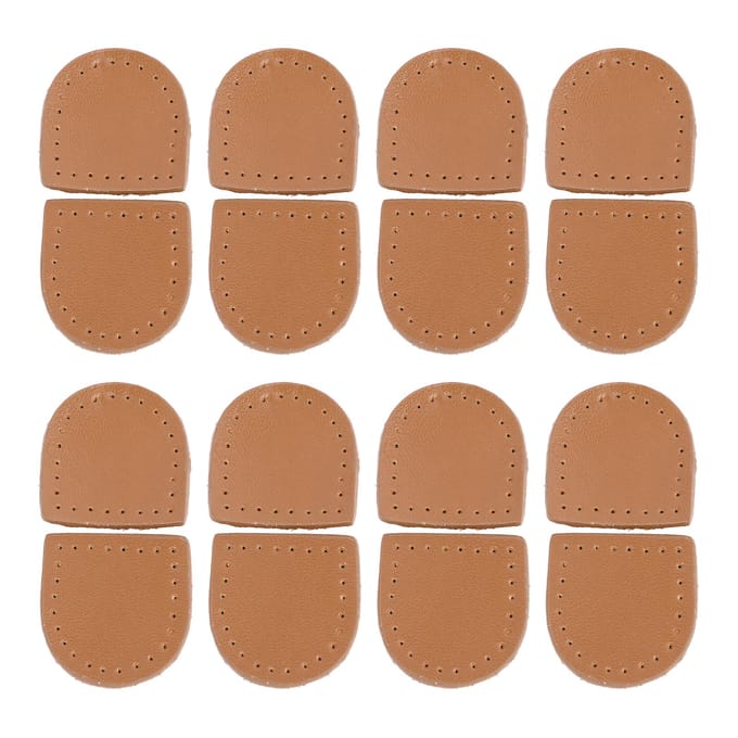 40 STUKS Ritsstopper DIY Handgemaakt Echt Leer Multifunctioneel Modieus Ritsuiteinden Top brown