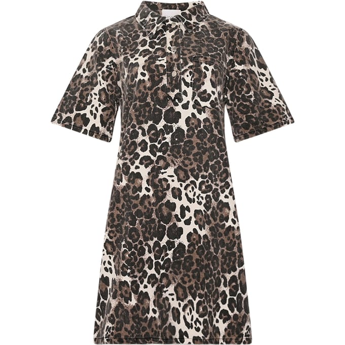 Jozie-jurk in bruin