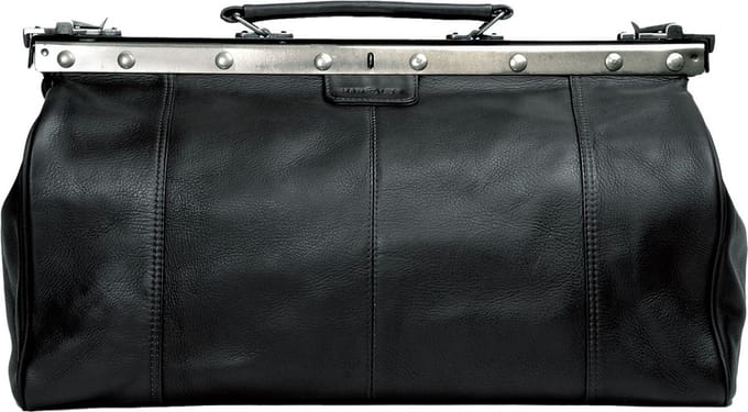 HAROLD'S Leren schoudertas Country Doctor's Bag Black zwart