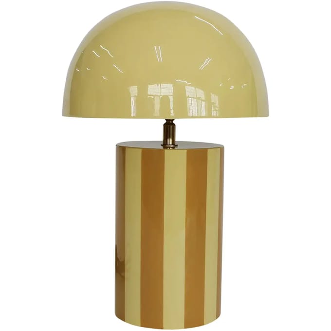 Leitmotiv Tafellamp Rayado - Geel - 25x25x34cm - Modern