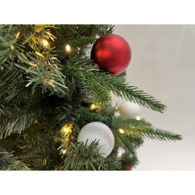 Excellent Trees® Avik LED Pop-up Kerstboom met Ballen 210 cm - Easy Set Up Tree