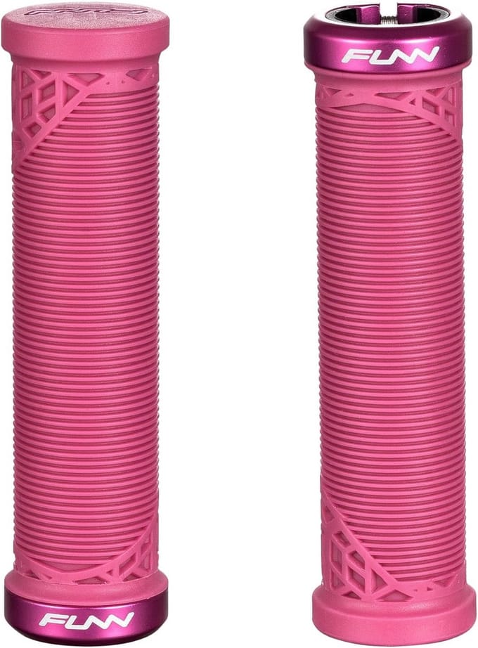 Fiets handvatten - Handgrepen MTB - Jongeren fietsen - Single lock-on klem - 19 mm binnendiameter - Roze