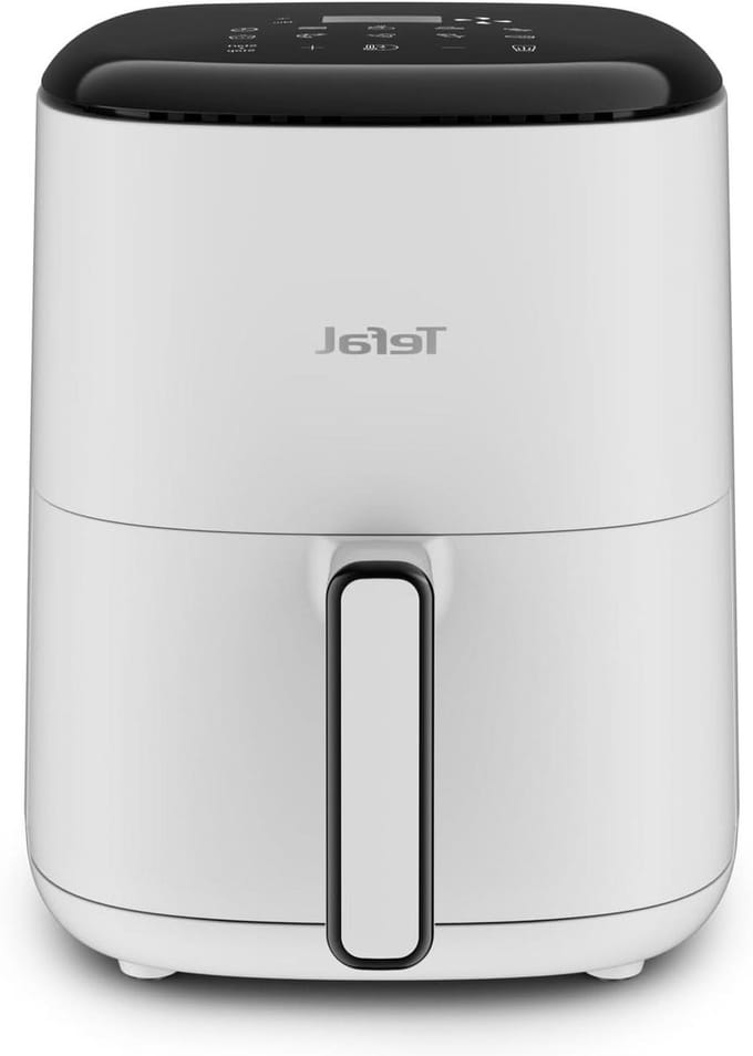 Heteluchtfriteuse - Airfryer Compact - Gezond Koken - Digitaal Touchscreen - 3 Liter - Grijs