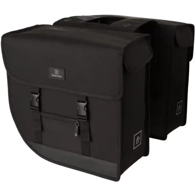 Fastrider Hybrid Large Dubbele Fietstas Zwart - 35L