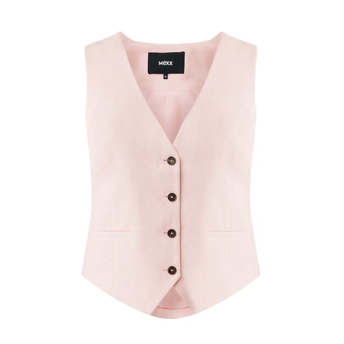 Linnen gilet voor dames Mexx