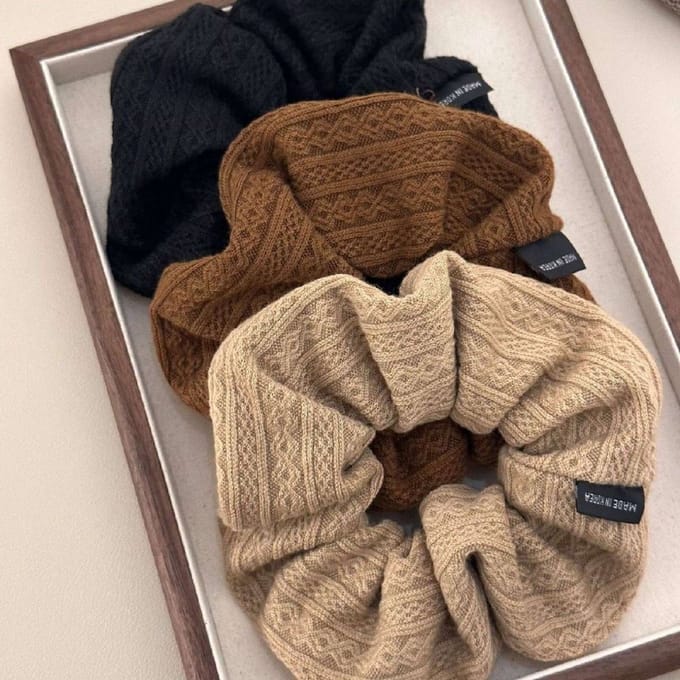 Scrunchie - Haarelastiekjes - Scrunchie Haar Elastiek - Haaraccessoires vrouwen - 3 stuks Luxe Scrunchies - A