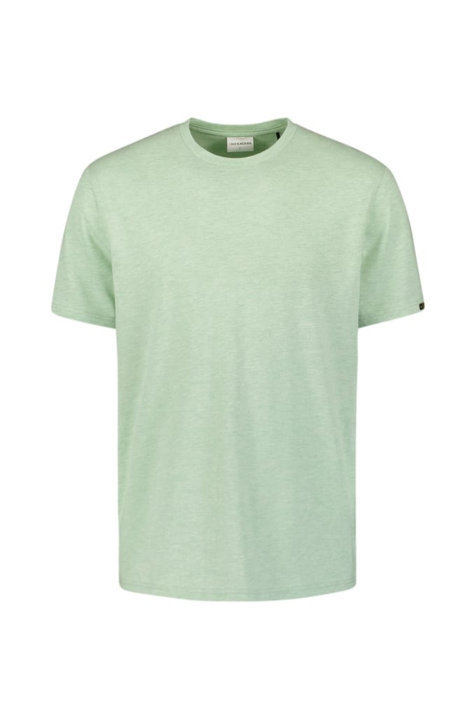 No Excess T-shirt Crewneck Melange Mint Größe: S | Basic T-Shirts Outlet | Herren | Cyan