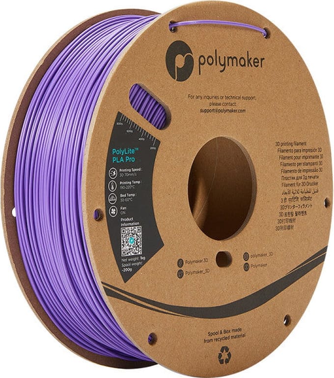 Polymaker POLYLITE™ PLA PRO 3D filament Dark Purple Jam free 1.75 mm 1KG