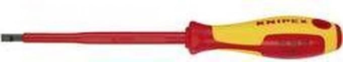 Knipex VDE VDE Platte schroevendraaier Kopbreedte: 5.5 mm Koplengte: 125 mm DIN EN 60900