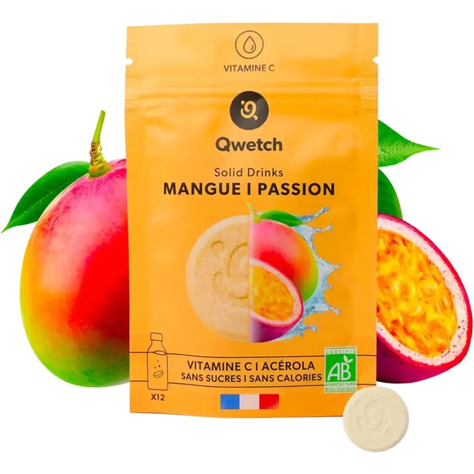 Mango & Passion Hydratation Tablets Qwetch (x12)