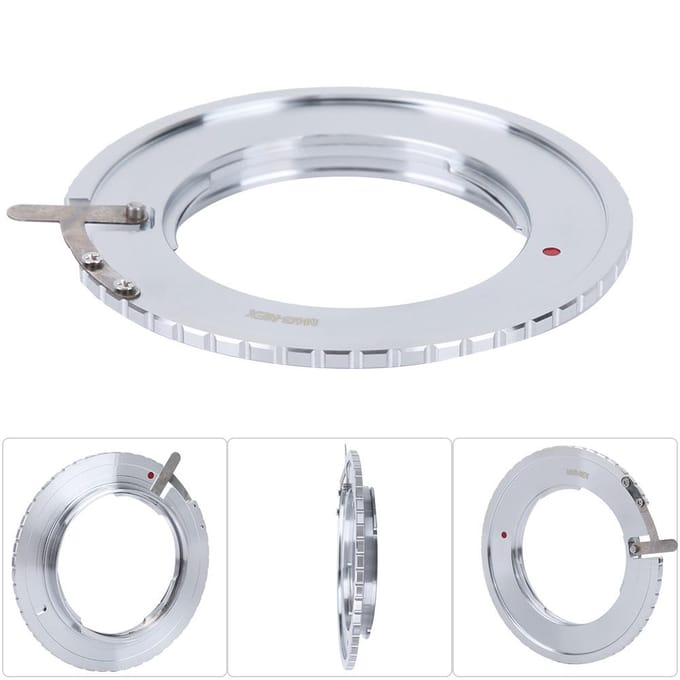 For M43 Lens to Sony NEX Camera Body Mount Adapter Ring gray