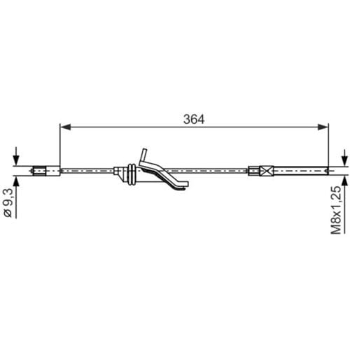 Kabel, parkeerrem BOSCH 1 987 482 371
