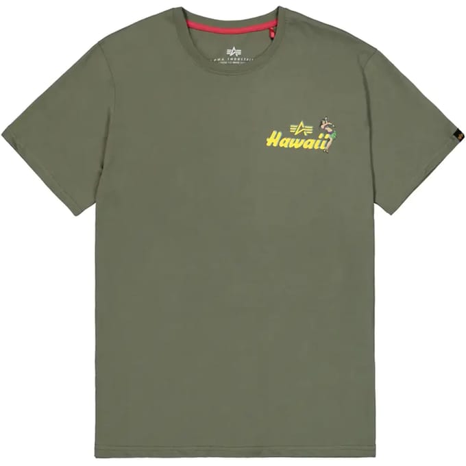 T-shirt met print op de rug van Pearl Harbor Alpha Industries