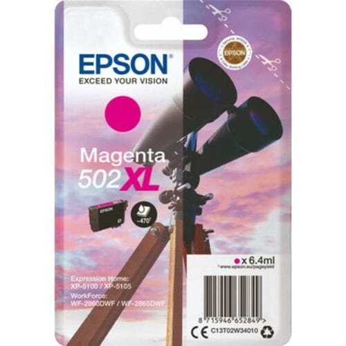 Epson Inktcartridge 502XL (C13T02W34010) Magenta Hoge capaciteit