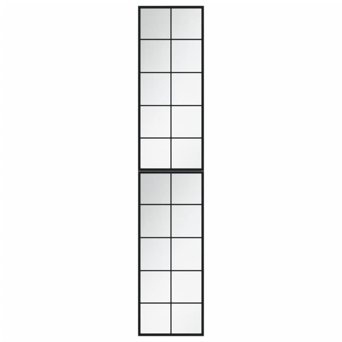 vidaXL - Wandspiegels - 2 - st - 100x40 - cm - metaal - zwart