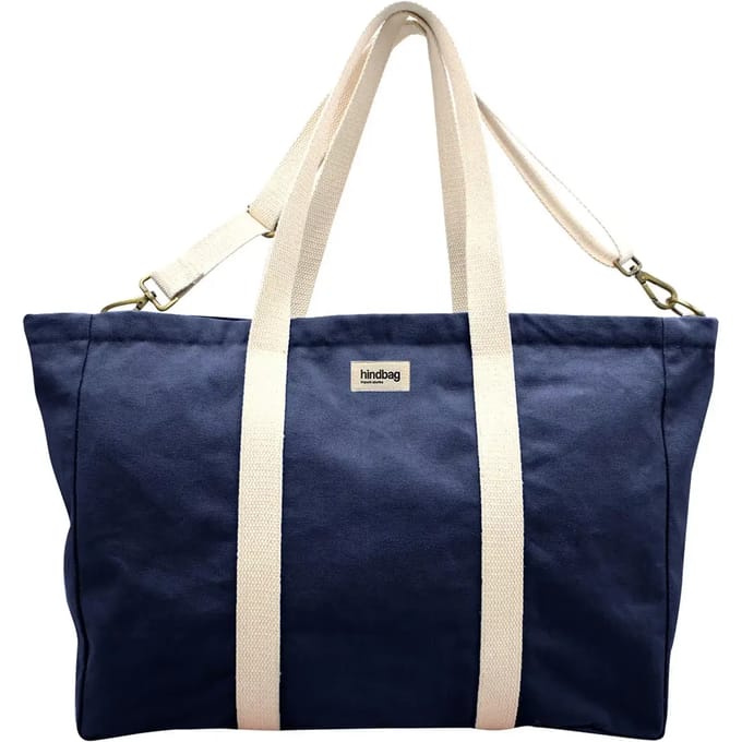 Hindbag weekendtas Jean marine - 100% biologisch katoen