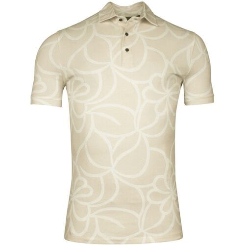 Giordano Polo Formentini Cotton Stretch Organic Pattern Piqué Zand / male