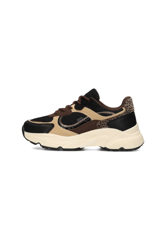 POSH by Poelman ANGY Dames Sneakers - Zwart met combinatie