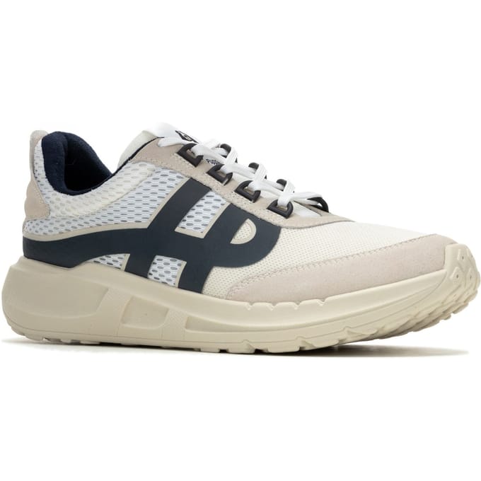 Hush Puppies Seventy8 Retro Runner Heren Sneakers Van Suède In Het Wit