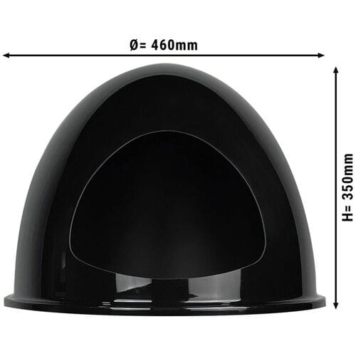 GGM Gastro Deckel aus Plexiglas für Eierwärmer - schwarz matt