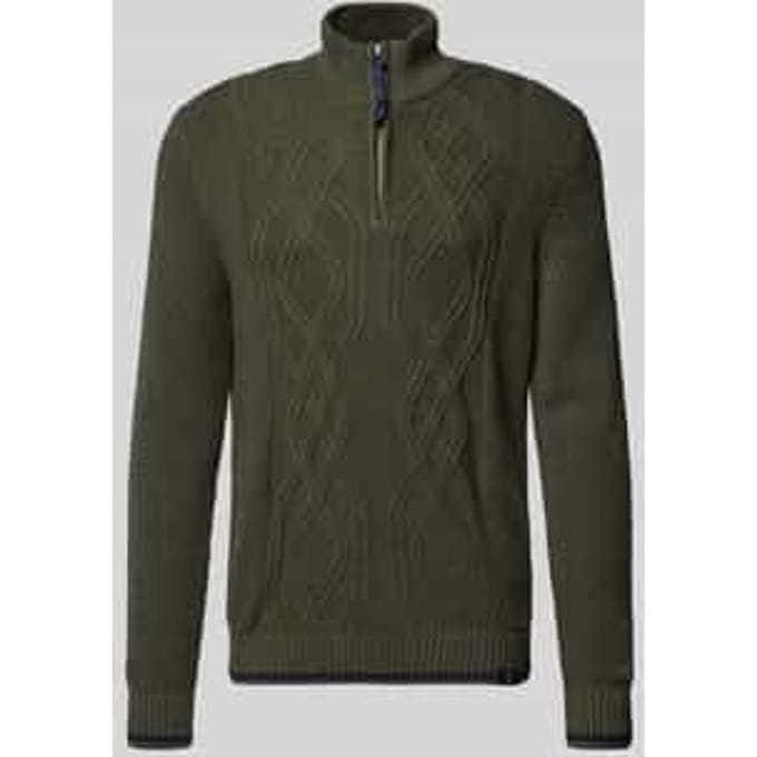 Gebreide pullover met schipperskraag