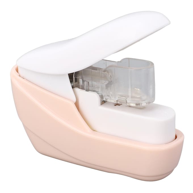Agrafeuse sans agrafes Économie d'effort Portable Mini de bureau Agrafeuse sans aiguilles pour bureau white