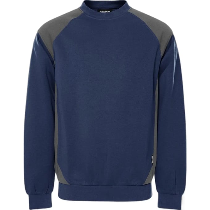 Fristads Sweater 7148 GSM - Marineblauw/Grijs - S