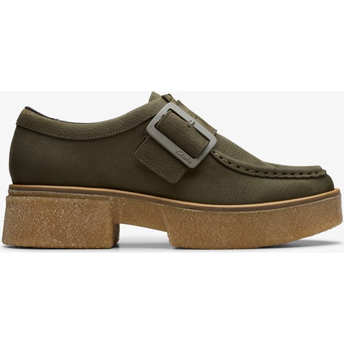 Linoso Monk Dark Green Nub Schoenen