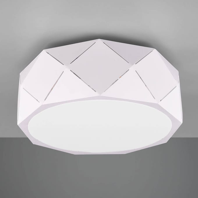 Trio Lighting Plafondlamp Zandor met witte kap