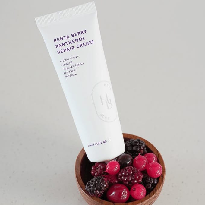[HEVE BLUE] Penta Berry Panthenol Herstellende Crème 50ml white
