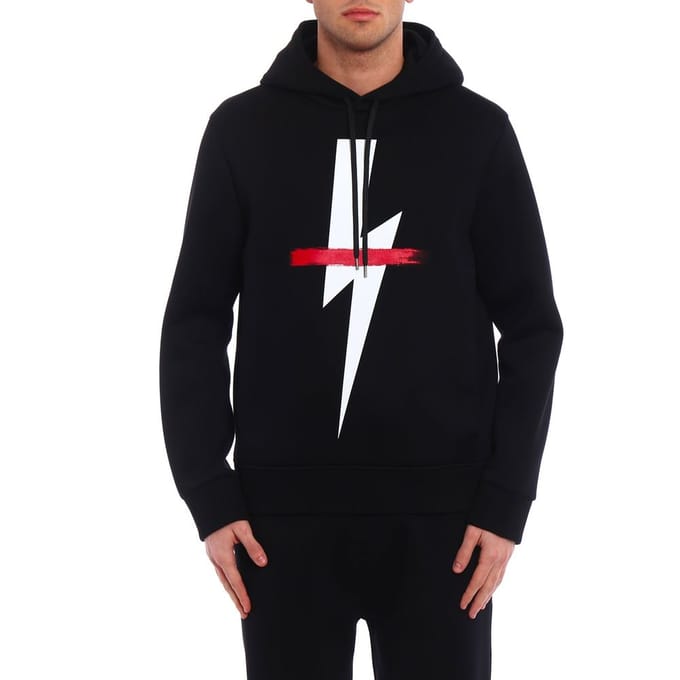 Neil Barrett Zwarte Katoenen Sweatshirt