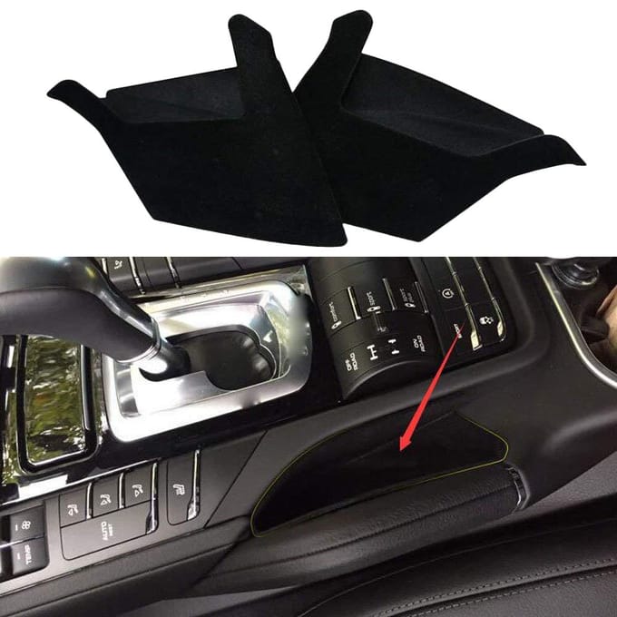 Interieur Auto Middenconsole Stoel Zijkant Opbergdoos Houder Handvat Organizer Container voor Porsche black