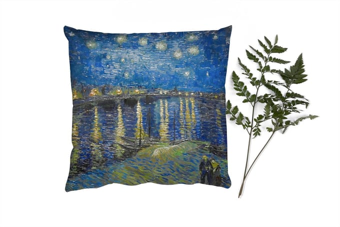 Sierkussens - Kussentjes Woonkamer - 40x40 cm - Van Gogh - Brug - Oude meesters