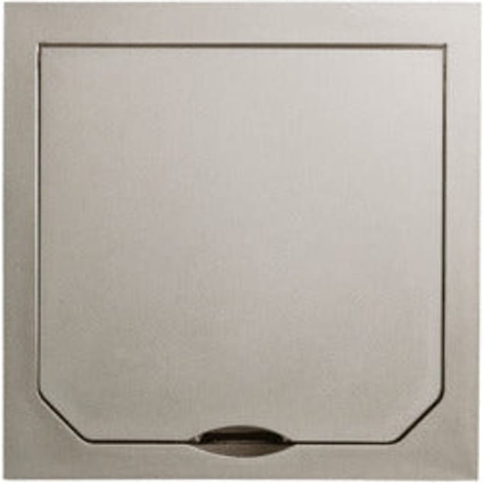ABL 1471PLM Platina Matte Stopcontactdeksel 94 x 94 MM IP41 - 1471-PLM