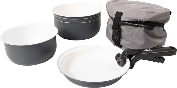 Bo-Camp - Pannenset - Trekking - 5-Delig - Keramische coating - Aluminium