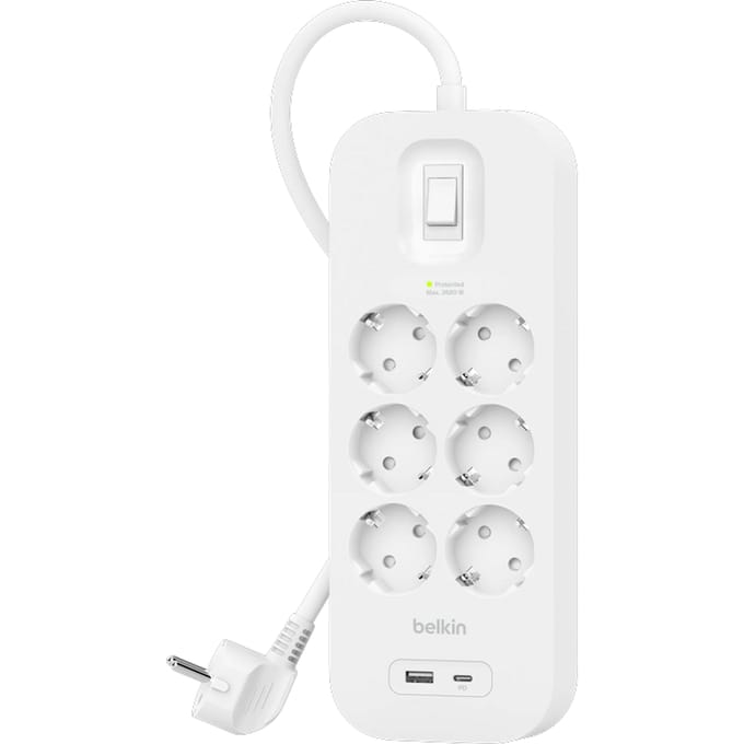 Belkin Connect - surge protector - with USB-C and USB-A ports