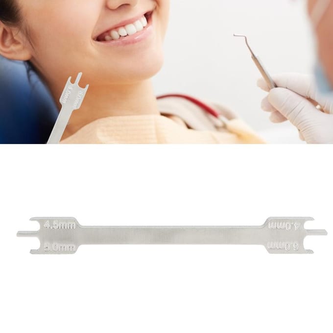 Dentale Beugel Maat Locator Dentale Materialen Orthodontische Beugel Positioneerder L white