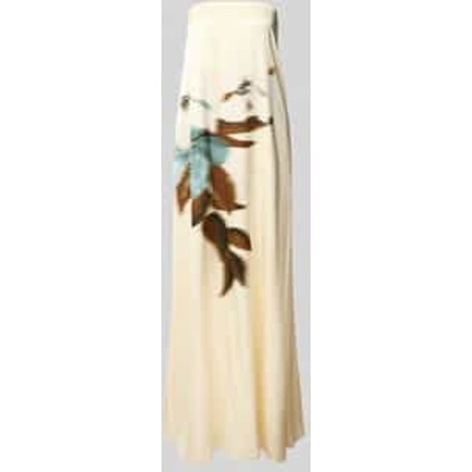 Maxi-jurk van viscose in off-shoulder-look