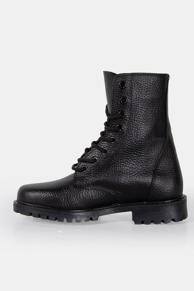 Streetwear Favourites Dechase – Keff High Black Embossed Größe: 36 | Stiefel Outlet | Unisex | Schwarz