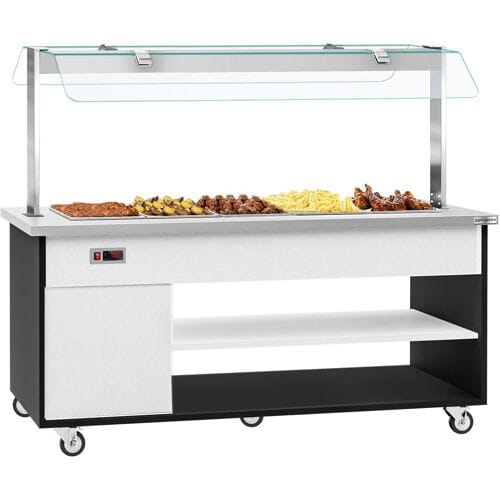GGM Gastro Buffetwagen warm DANZIG - 1900mm - für 5x GN 1/1