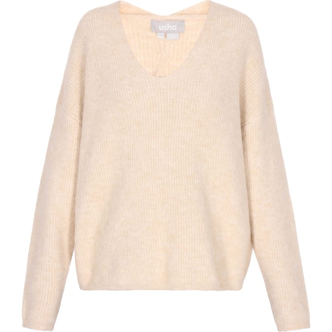usha Jumper Dames beige melange