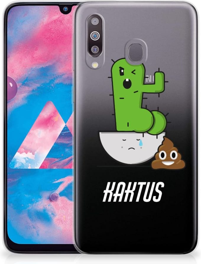 Samsung Galaxy M30 Telefoonhoesje met Naam Cactus Poo