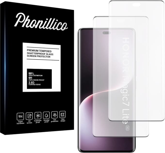 Screenprotector voor Honor Magic 7 Lite 5G - 2 stuks Beschermglas van glas Transparante glazen schermbeschermfolie
