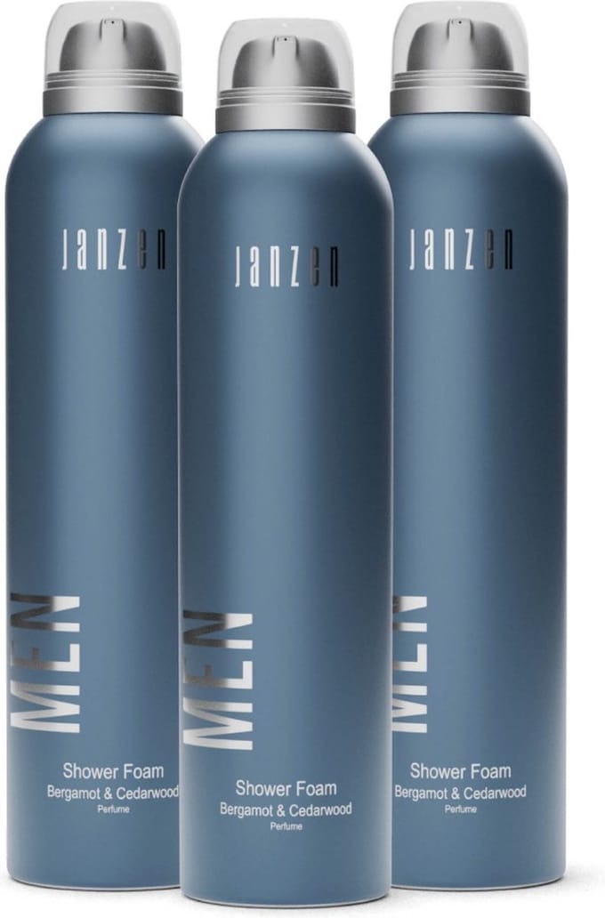 JANZEN Shower Foam For Men 3-pack