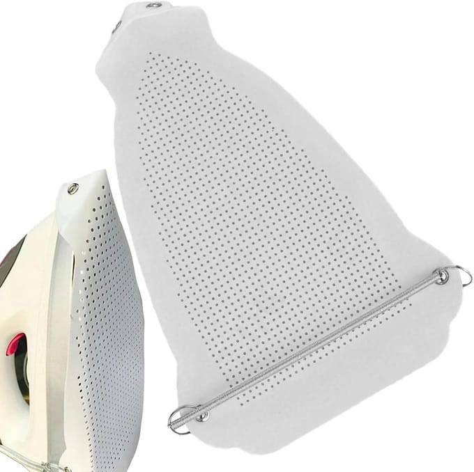 Strijkijzer beschermer - Strijkplank accessoire - Kleding strijken - Hoge temperatuur bestendig - 23.5 x 15.5 cm - Grijs