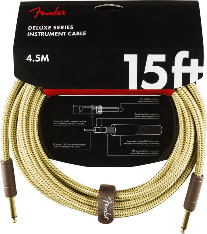Fender Gitaarkabel Deluxe Series Tweed 4.5 Meter 0990820084